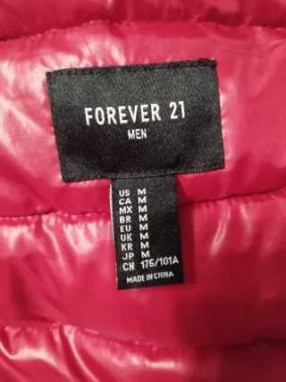 Chamarra Forever 21 Hombre Roja