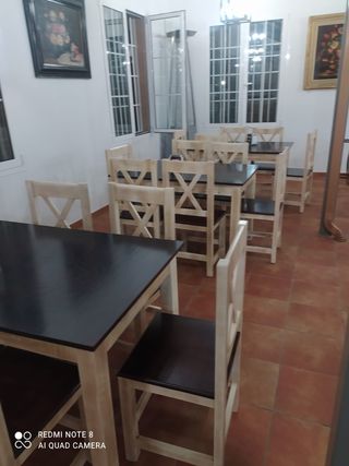 Sillas de madera para bar/restaurante(minimo 12 si