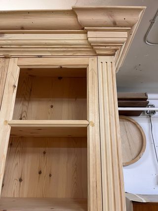 Vitrina Vintage Madera maciza de pino