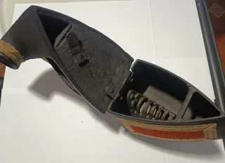 Plancha antigua de carbón decorada