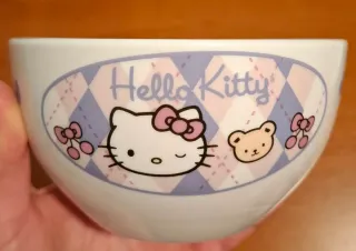 Vajilla Porcelana Hello Kitty + libro de recetas.