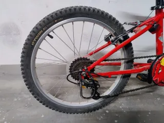 Bicicleta Montaña Infantil Roja