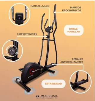 Bicicleta Elíptica Mobiclinic 8 Resistencias