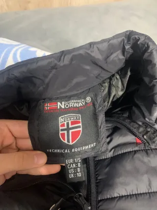 Chaqueta Geographical Norway Negra Talla S