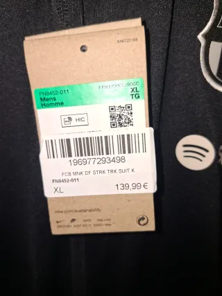 Chándal Nike FC Barcelona Spotify