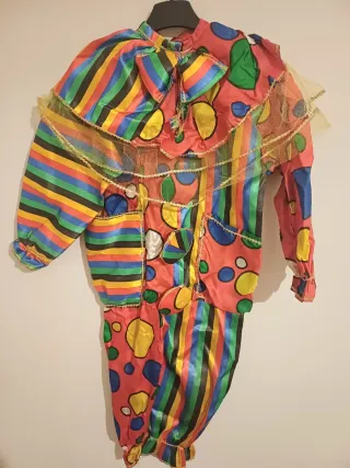 Vestito Carnevale Clown Colorato