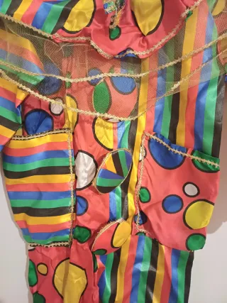 Vestito Carnevale Clown Colorato