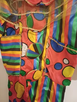 Vestito Carnevale Clown Colorato