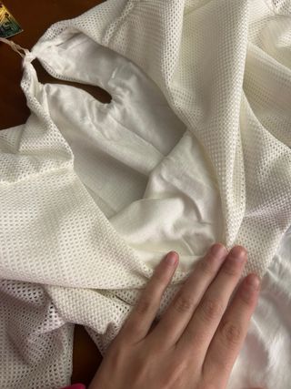 Vestido blanco sin estrenar manga acampanada