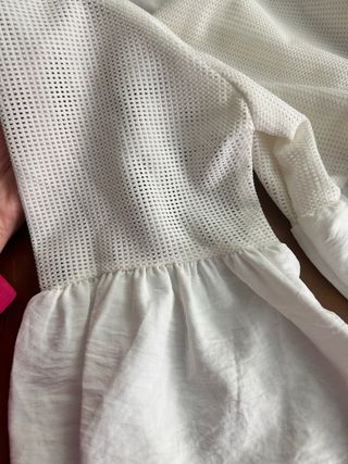 Vestido blanco sin estrenar manga acampanada