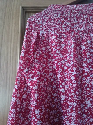 Falda larga verano flores cintura elástica