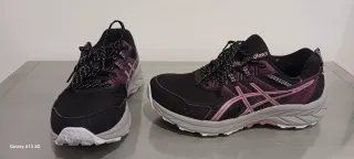 Zapatillas Asics Trail Running Mujer Negro/Rosa