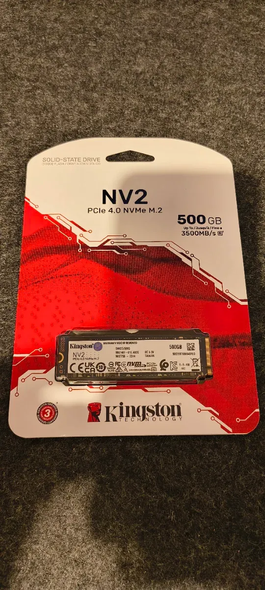 SSD Kingston NV2 500GB NVMe PCIe 4.0 M.2