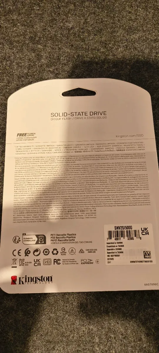 SSD Kingston NV2 500GB NVMe PCIe 4.0 M.2 afbeelding 2