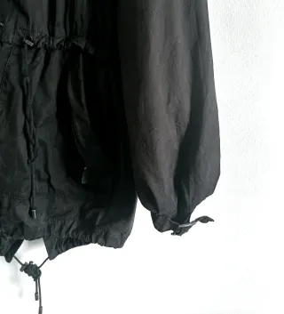 Parka Zara Mujer Borreguito Negra