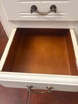 Cajonera de madera blanca 3 cajones