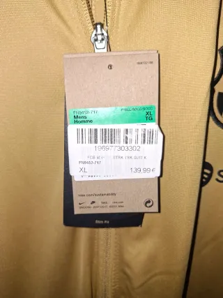 Chándal Nike FC Barcelona Oro Multicolor