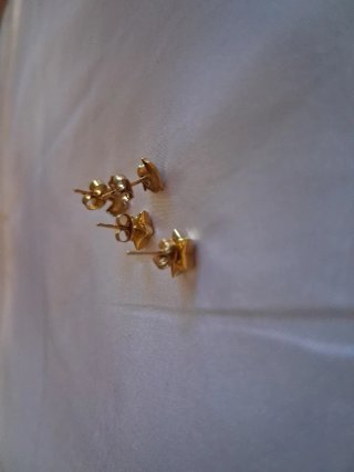 Pendientes Oro 18K, Delfines y Estrellas
