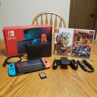 Nintendo Switch con 2 giochi