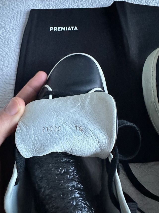 Zapatillas Premiata Piel Negra Suela Vibram