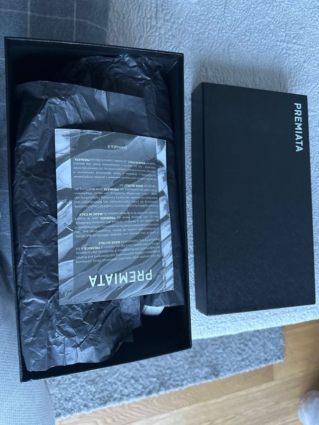 Zapatillas Premiata Piel Negra Suela Vibram