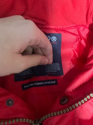 Abrigo Cazadora Norway Rojo