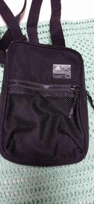 Borsa a tracolla Adidas nera da uomo