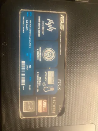 Portátil ASUS F751S