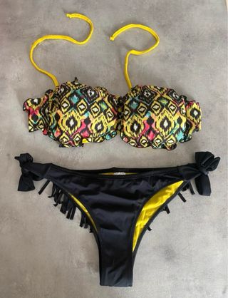 Costume a fascia con stampa etnica