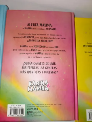 Pack 3 libros Karina y Marina infantil
