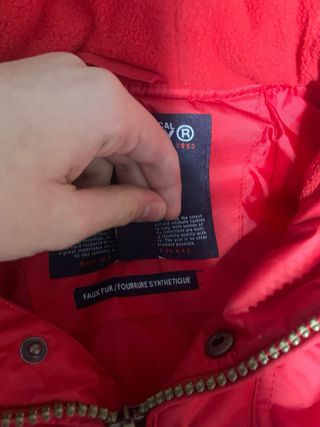 Abrigo Geographical Norway Rojo