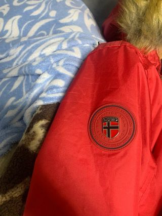 Abrigo Geographical Norway Rojo