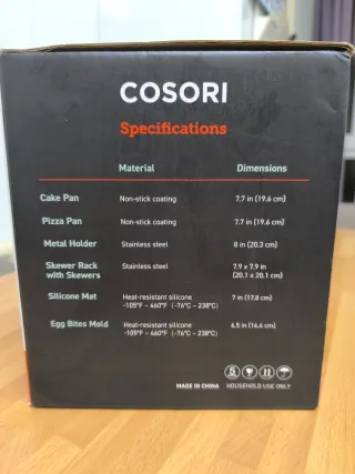 Accesorios Cosori para Freidora de Aire