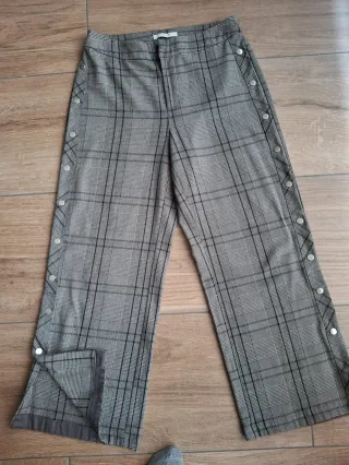 Pantalones anchos VILA grises