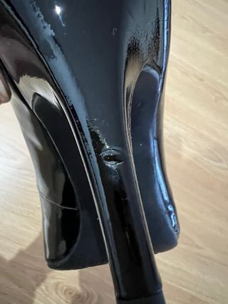 Zapatos Michael Kors Negros Charol Tacón