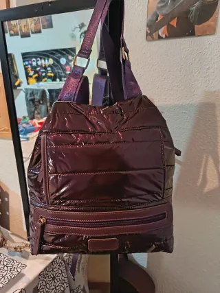 Mochila Antirrobo Morada Brillante