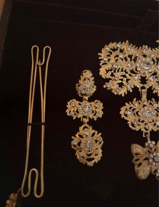 Aderezo Fallera Niña Dorado