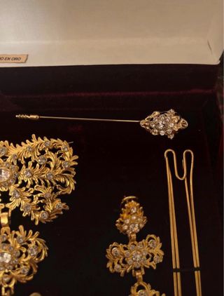 Aderezo Fallera Niña Dorado