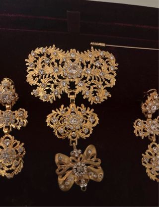 Aderezo Fallera Niña Dorado