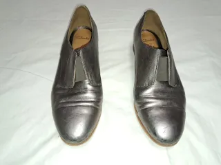 Zapatos Clarks Mujer Plateados Talla 39