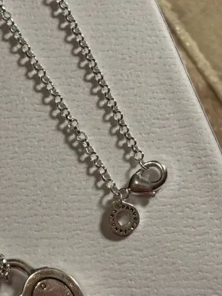 Collar Pandora Corazón Candado