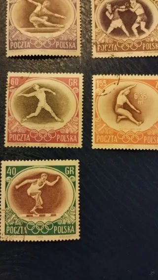 7 Sellos Polonia Lote 135 - Juegos Olímpicos