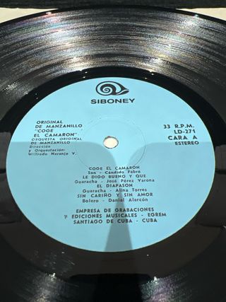 Disco vinilo Coge el Camaron