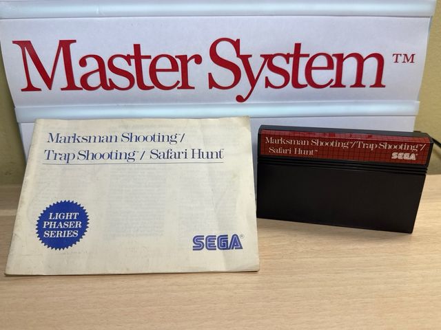 Trader Games - MARKSMAN SHOOTING/TRAP SHOOTING/SAFARI HUNT SEGA MASTER System Ms Pal Euro Complete Good Condition Trader Games - MARKSMAN SHOOTING/TRAP SHOOTING/SAFARI HUNT SEGA MASTER System Ms Pal Euro Complete Good Condition