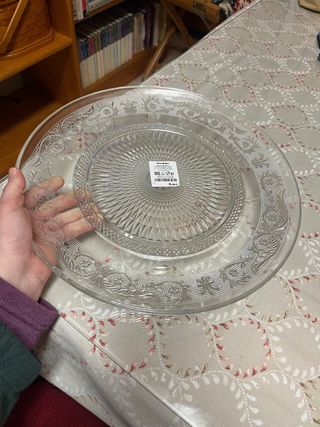 Bajo platos El Corte Inglés cristal