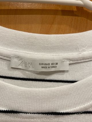Camiseta Zara Rayas Talla M