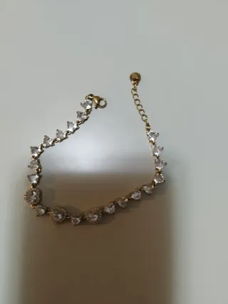 Braccialetto Cuore Zirconi Acciaio Inox