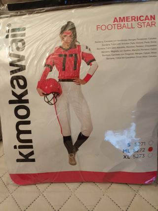 Disfraz Estrella Fútbol Americano Talla M-L