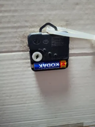 Cuadro Reloj Punto de Cruz Hecho a Mano