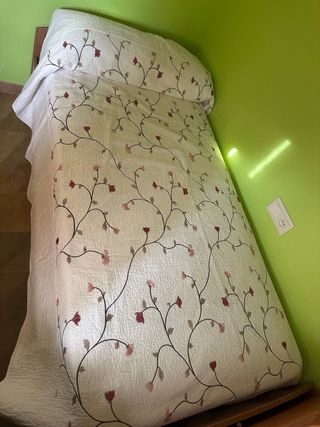 Cama individual 90x100 cm con colchónes